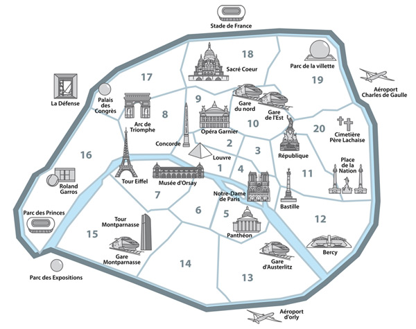 bản đồ Paris 1